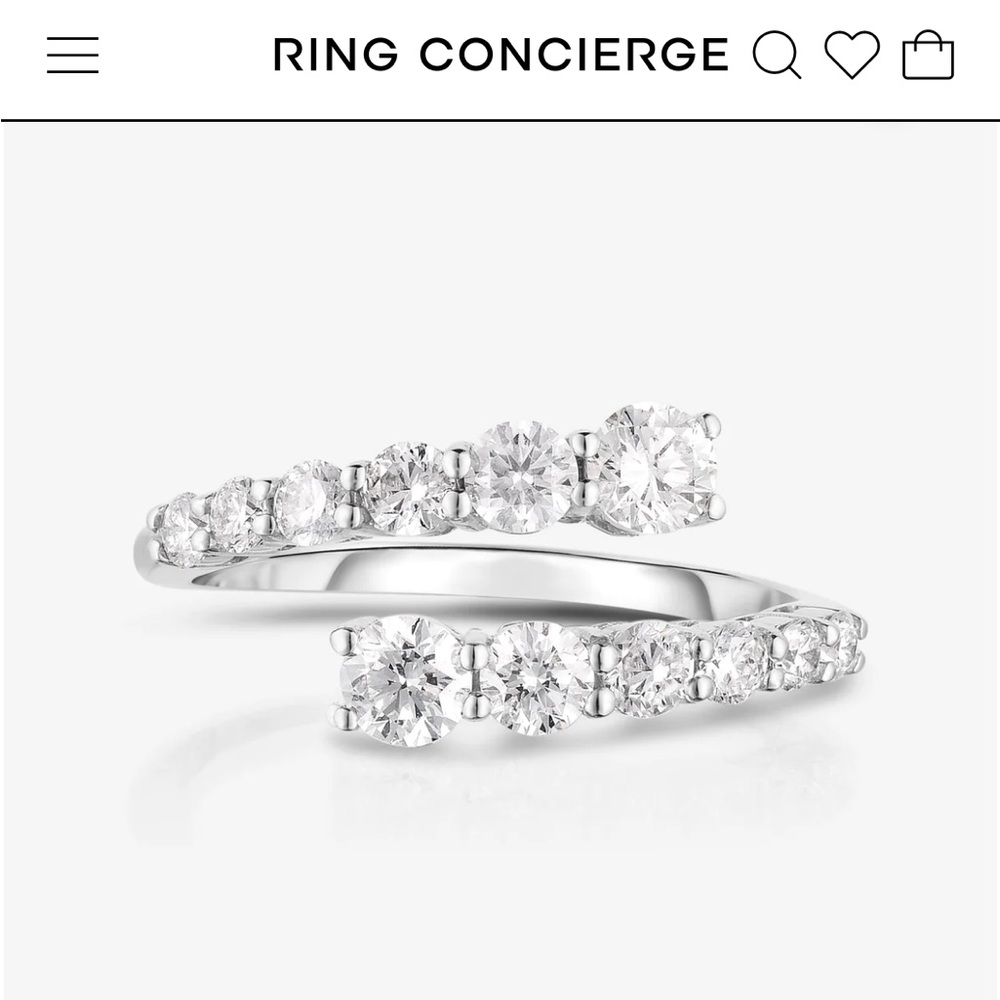 Graduate Diamond Wrap Ring